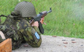 Nácvik střelby z útočné pušky vz. 58