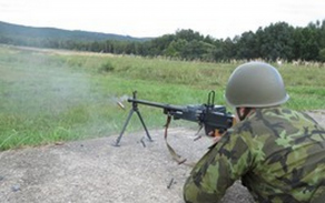 Nácvik střelby z kulometu UKL-59