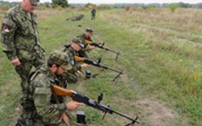 Nácvik manipulace s kulometem UKL-59